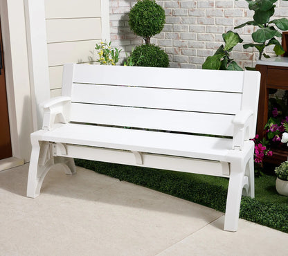 Convert-a-Bench Gen II XL Designer Series, Bench-to-Table Multi-Functional Outdoor Patio Furniture, Convertible Stool & Chair for Backyard, Garden and Deck