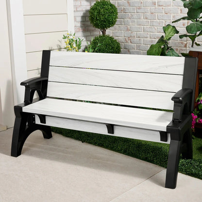 Convert-a-Bench Gen II XL Designer Series, Bench-to-Table Multi-Functional Outdoor Patio Furniture, Convertible Stool & Chair for Backyard, Garden and Deck