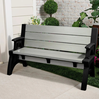 Convert-a-Bench Gen II XL Designer Series, Bench-to-Table Multi-Functional Outdoor Patio Furniture, Convertible Stool & Chair for Backyard, Garden and Deck